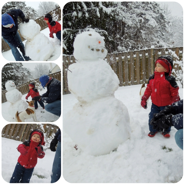 Caleb's 1st snowman